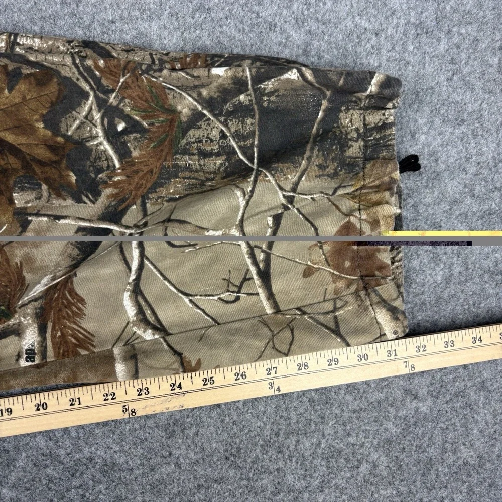 Realtree Camo Pants Mens 44x32 Cargo Outdoors Tactical Woodland Adjustable Hems‎